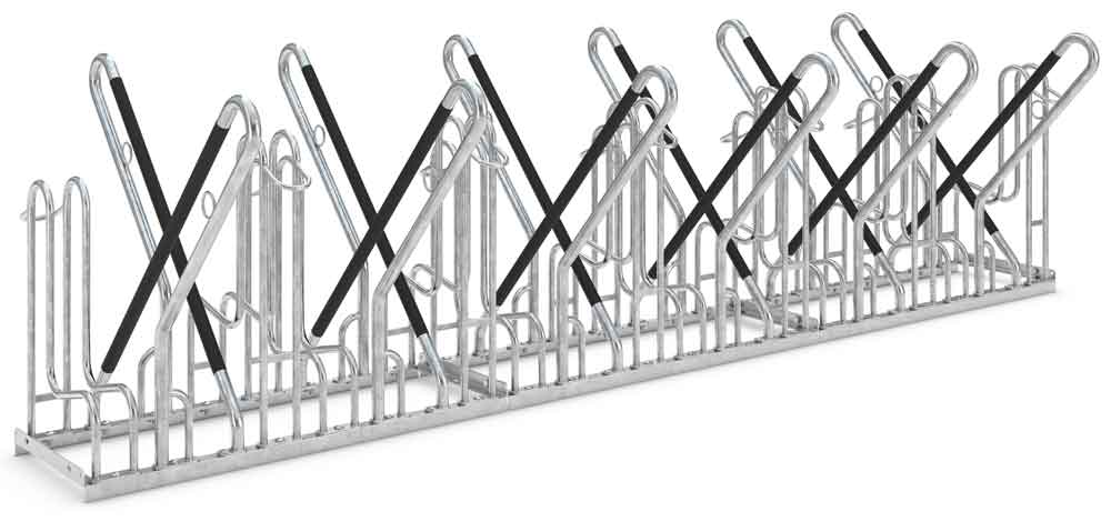 Fahrradanlehnsystem 4722 XBF - 12 Einstellplätze zweiseitig