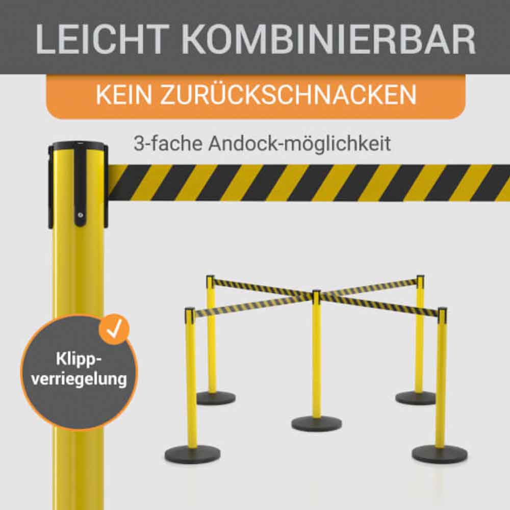 Gurtpfosten 2er Sparset - aus hochwertigem Metall - in 7 Ausführungen
