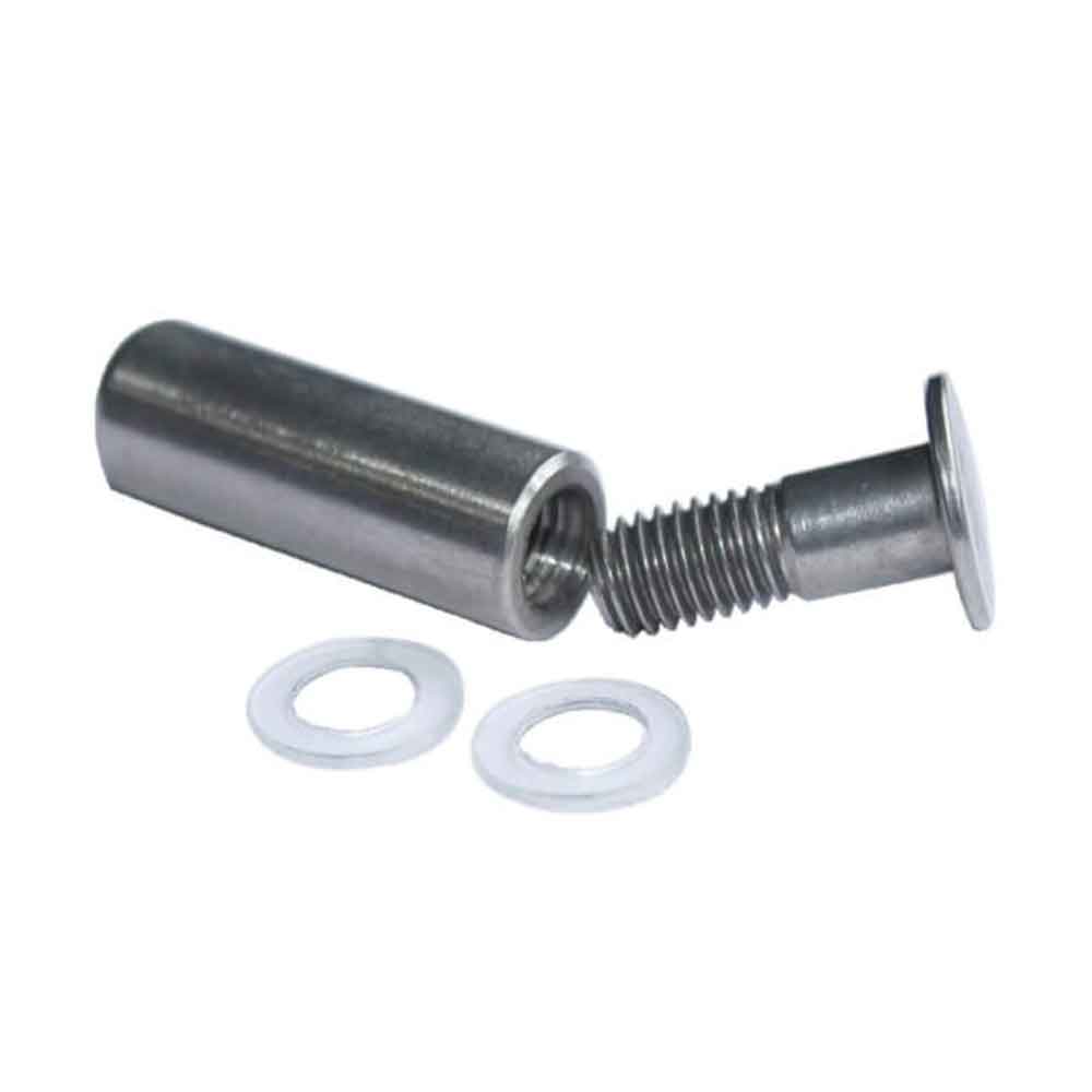 Edelstahlhalterung für Tischaufsteller CRISTALLO - für 8 mm Materialstärke Edelstahlhalterung für Tischaufsteller CRISTALLO - für 8 mm Materialstärke