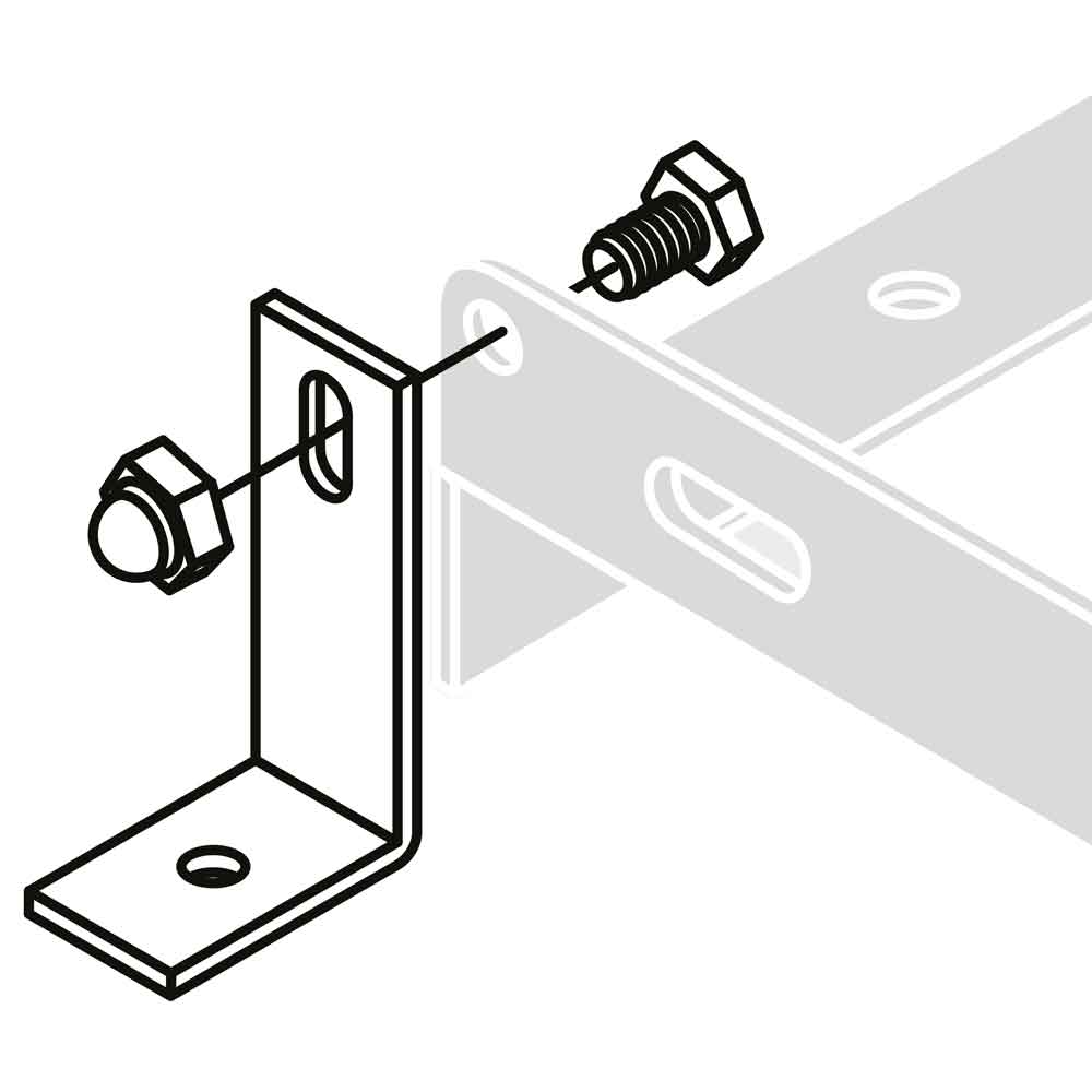Bodenmontagewinkel verzinkt - Zubehör zu Fahradständern - Diebstahlschutz Bodenmontagewinkel verzinkt - Zubehör zu Fahradständern - Diebstahlschutz