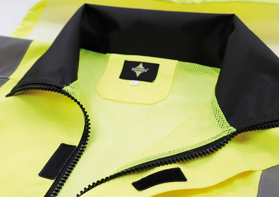 Korntex® Hi-Vis Regenjacke Lite „Kaunas“ - Signal-Gelb - 4XL