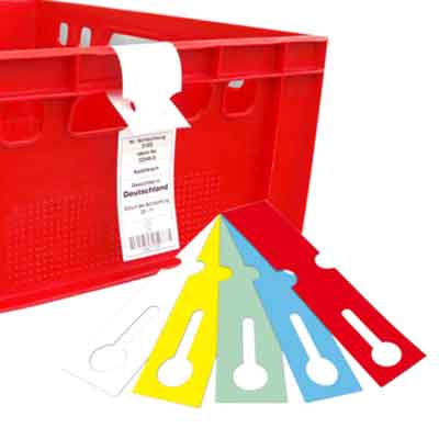 Schlaufenetiketten für Lebensmittel