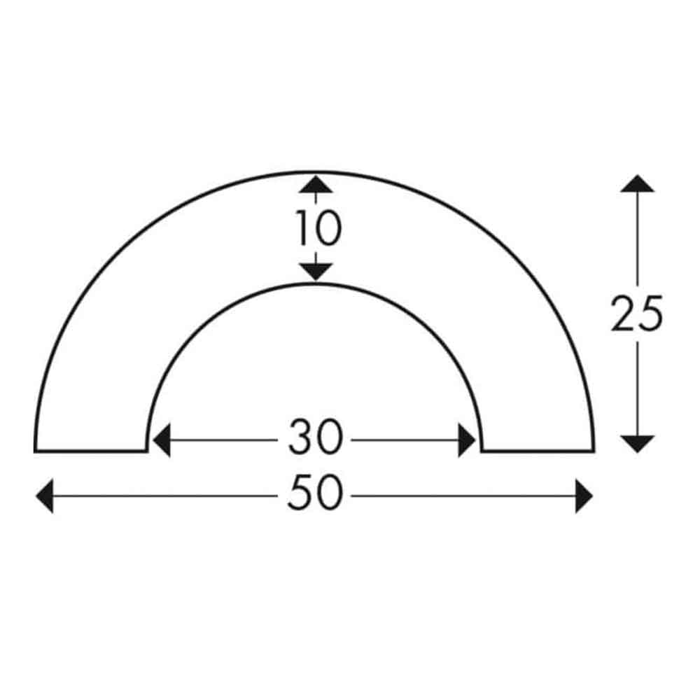 Knuffi Rohrschutzprofil Typ R30 - für Rohr ø 20-40 mm - selbstklebend - 2 Längen - 4 Farben Knuffi Rohrschutzprofil Typ R30 - für Rohr ø 20-40 mm - selbstklebend - 2 Längen - 4 Farben