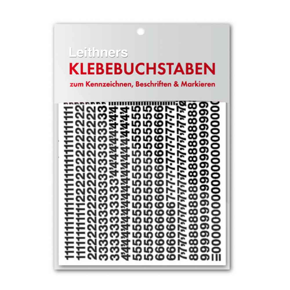 klebebuchstaben-ziffern-klein-din-a5-2f4ecb Einzelsortiment Ziffern - in 7 Farben