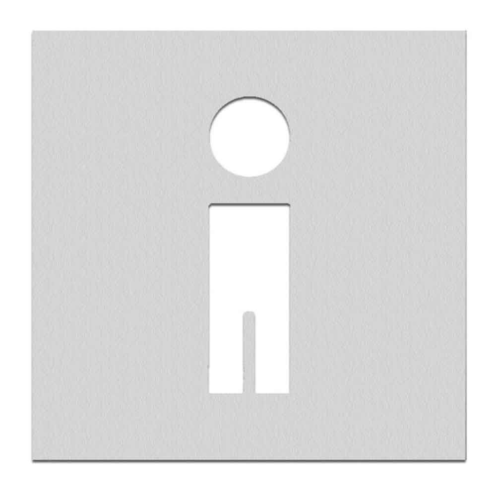 PHOS Türschild aus Edelstahl - verschiedene Symbole - selbstklebend PHOS Türschild aus Edelstahl - verschiedene Symbole - selbstklebend