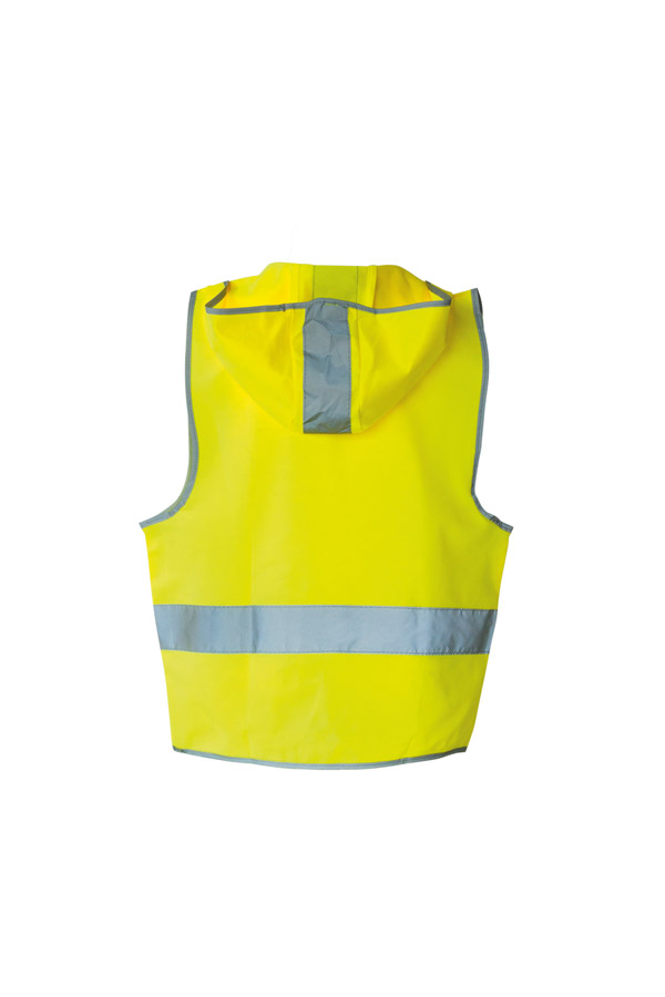 Korntex® Kinder Warnweste mit Kapuze „Odense“ - Signal-Gelb - S Korntex® Kinder Warnweste mit Kapuze „Odense“ - Signal-Gelb - S