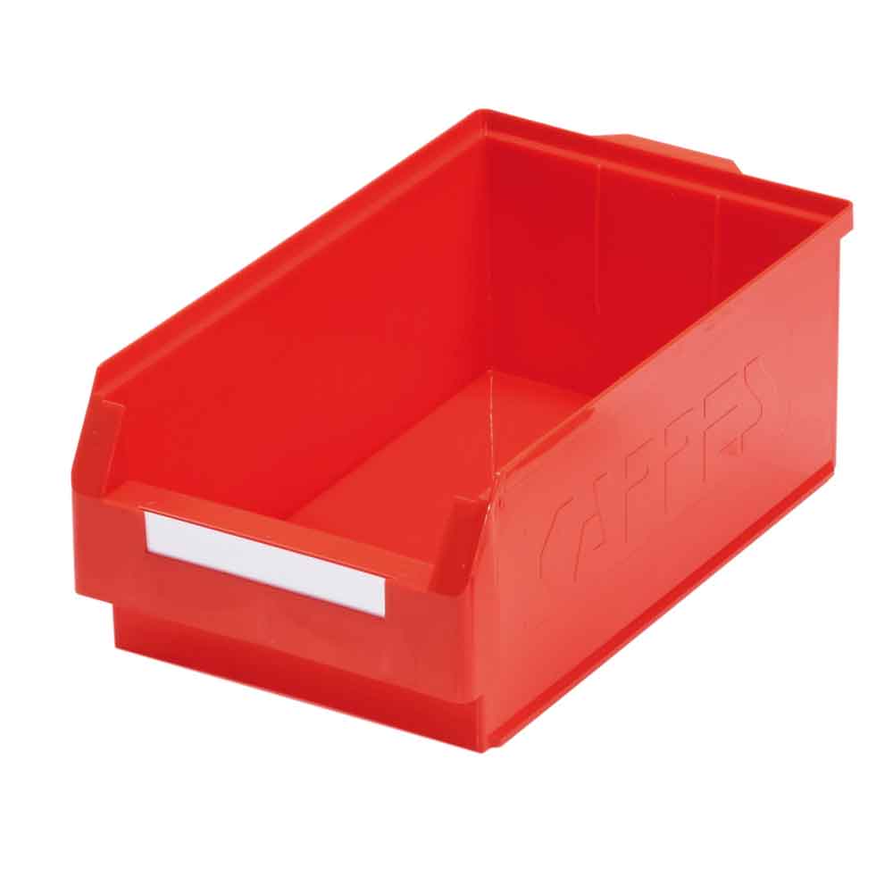 RasterPlan® - Lagersichtkasten für Schlitzplatten - Größe 2 - 500 x 300 x 200 mm - 6 Farben