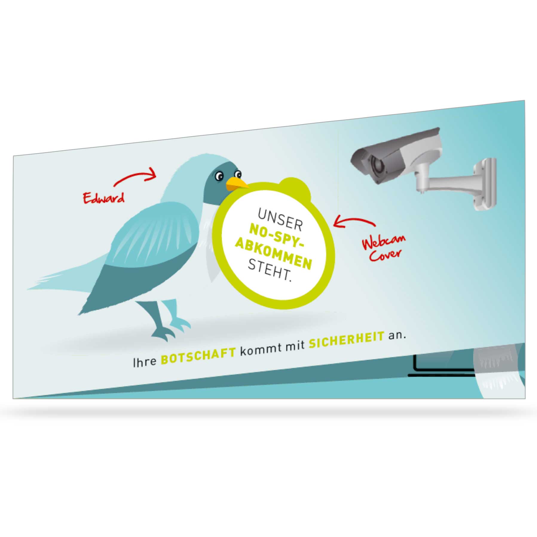 80-60-240-0-01-06-039-webcam-werbekarte-c1a91c Mailing-Klappkarte - DIN Lang - mit Webcam-Sticker
