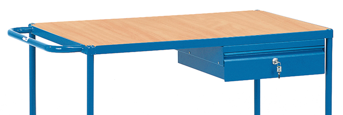 Stahlblech-Schublade - Zubehör - Anbausatz für Tischwagen
