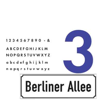 Hinweisschilder Hausnummern Straßenschilder