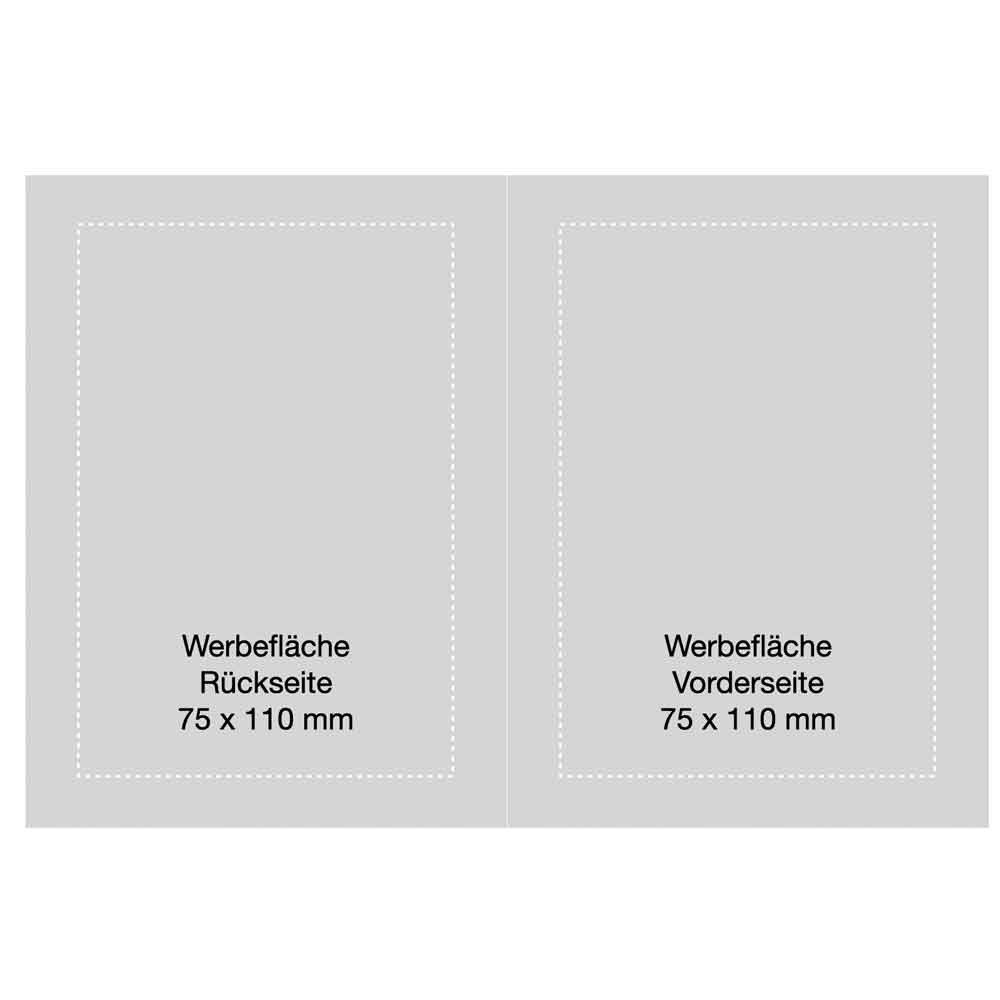 Ausweistasche - Schaumfolie Standard - 4 Innenfächer - Größe 95 x 130 mm