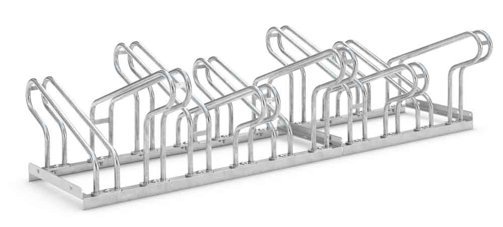 Fahrrad-Anlehnparker 2000 BF - Radabstand 390 mm - zweiseitig - 6 verschiedene Breiten
