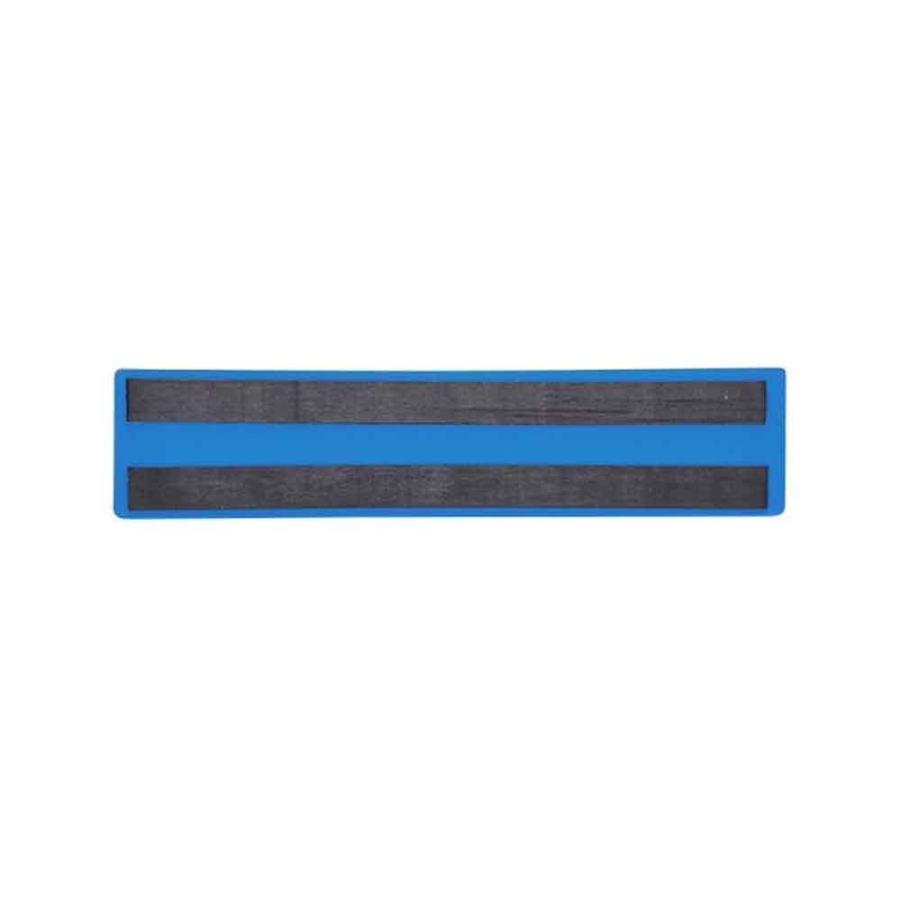 Magnetische Etikettentaschen - 2 Magnetstreifen - 220 x 50 mm - Blau