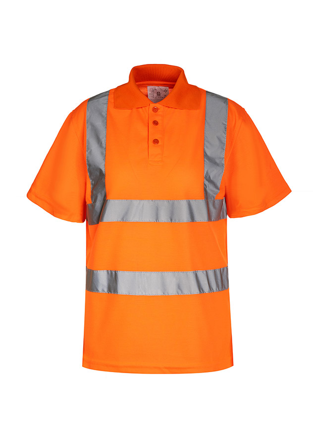 Korntex® Hi-Vis Poly-Cotton Polo „Cambridge“ - Signal-Orange - 7XL