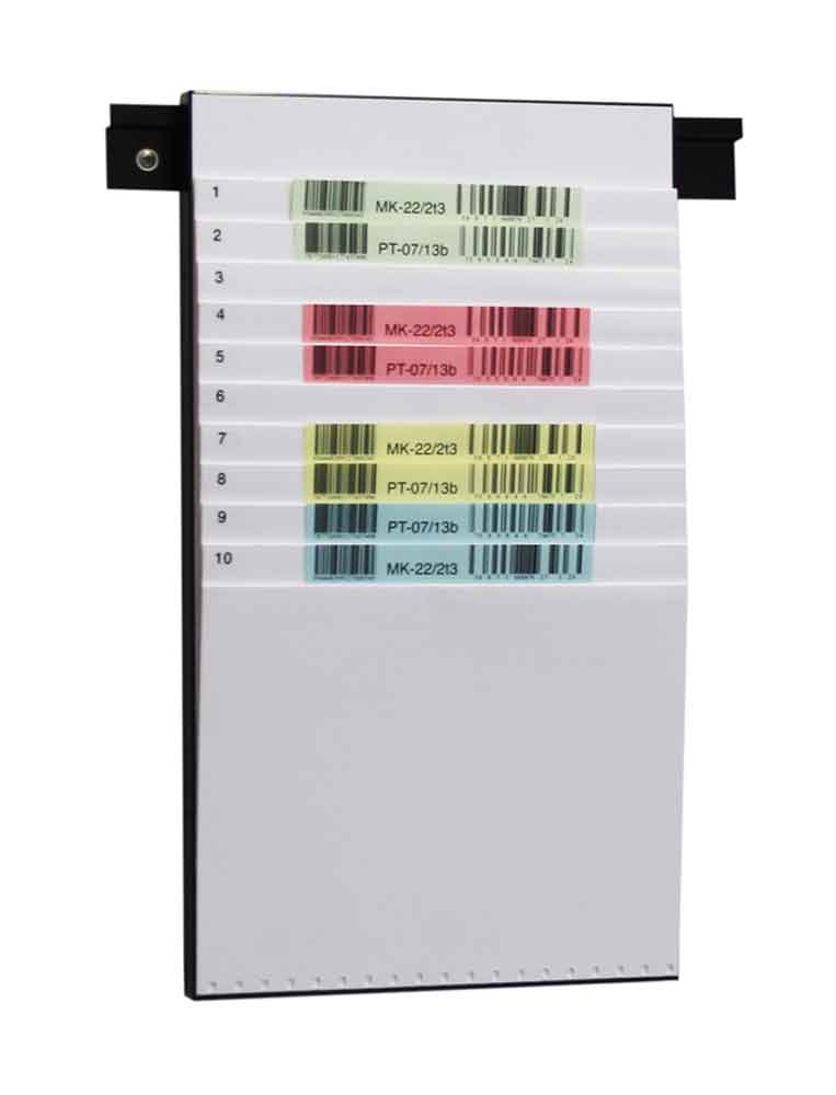 20-20-412-0-04-01-002-beleg-planungstafel-fuer-din-a4-a5-11-faecher-weiss-f335bc Flexiplan-Beleg-Planungstafel - für Belege DIN A4 quer / DIN A5 hoch - B 250 x H 440 mm