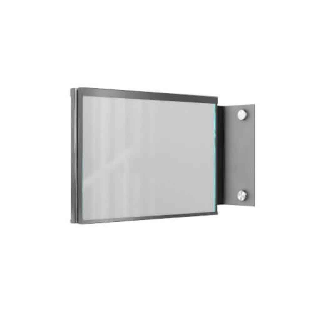 GlasFix Fahnenschild - bestehend aus 2 Echtglas-Schildern und einem Edelstahlbügel - in 5 Größen GlasFix Fahnenschild - bestehend aus 2 Echtglas-Schildern und einem Edelstahlbügel - in 5 Größen