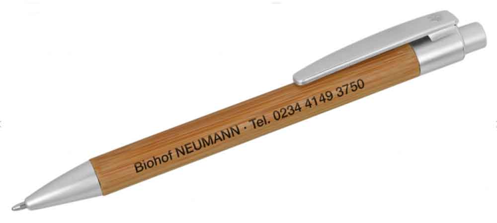 Holzkugelschreiber "WOOD" - aus Bambusmaterial Holzkugelschreiber "WOOD" - aus Bambusmaterial