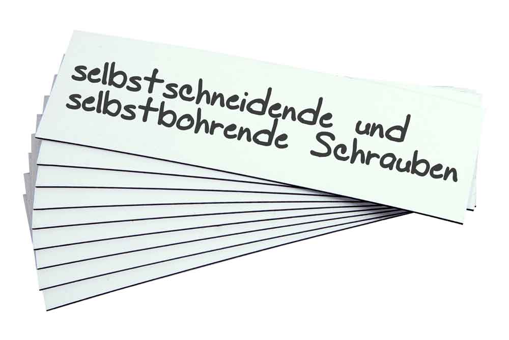 Magnet Lagerschilder zur Kennzeichnung von Regalen, Behältern usw.