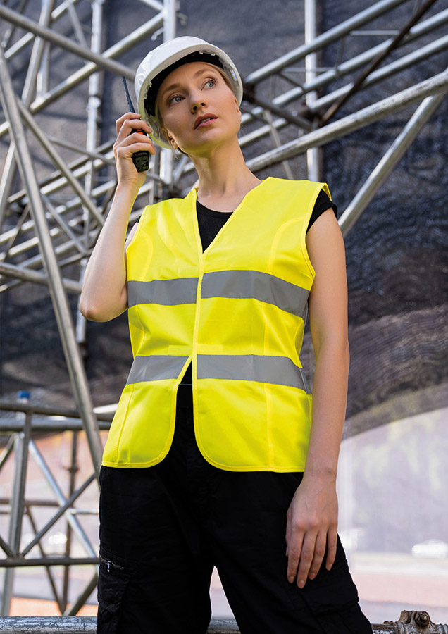 Korntex® Frauen Warnweste „Frankfurt“ - Signal-Orange - M