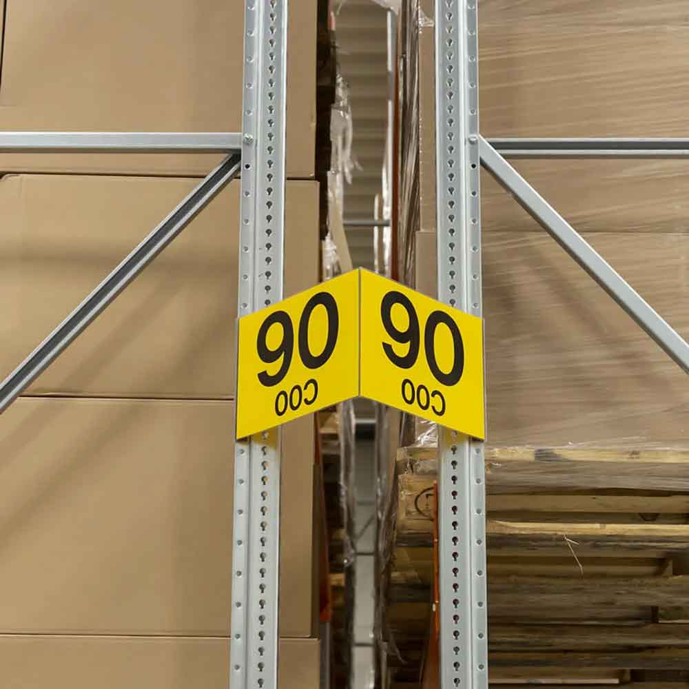 Winkelschild mit Magnetstreifen - individuelle Beschriftung - in vielen Größen