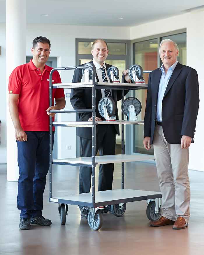 Einsatz der ESD-Wagen bei Firma Beckhoff