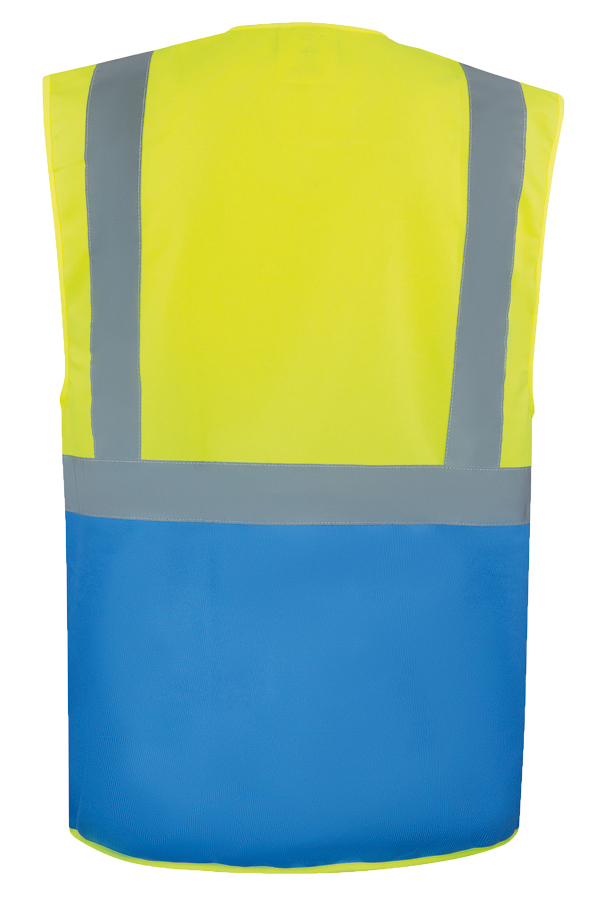 Korntex® Comfort Warnweste „Hamburg“ - Multifunktional - Weiß - M