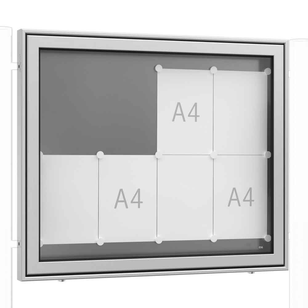 Schaukasten TN 8 SM RAL - 8 x DIN A4 - RAL-Farben - für Innen- und Außenbereiche