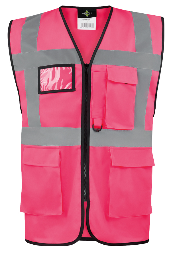 Korntex® Comfort Warnweste „Hamburg“ - Multifunktional - Weiß - M