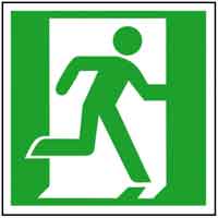 Fluchtwegzeichen Größen für Entfernungen bis 20 Meter