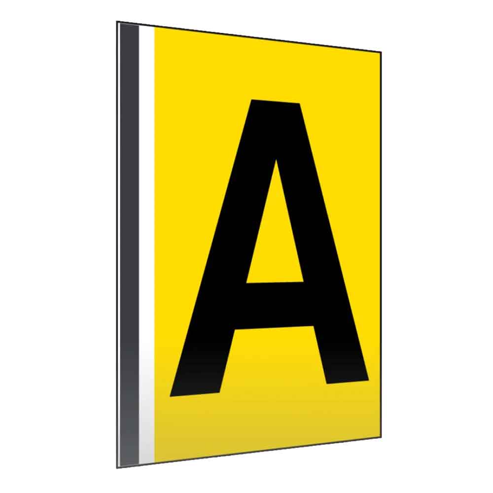 Regal- und Gangschild gerade - mit Magnetstreifen - in vielen Größen - einseitiger oder beidseitiger Druck