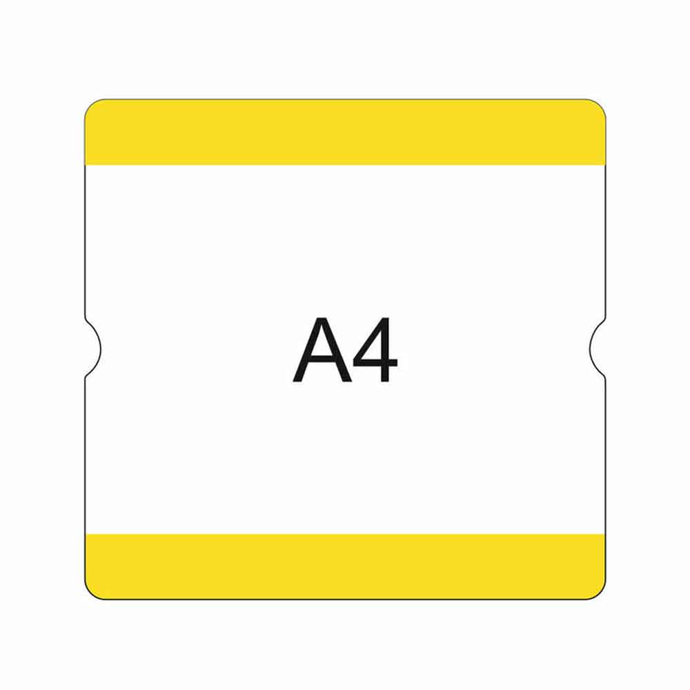 Beschriftungstaschen - selbstklebend - für den Innenbereich - DIN A4 Einleger