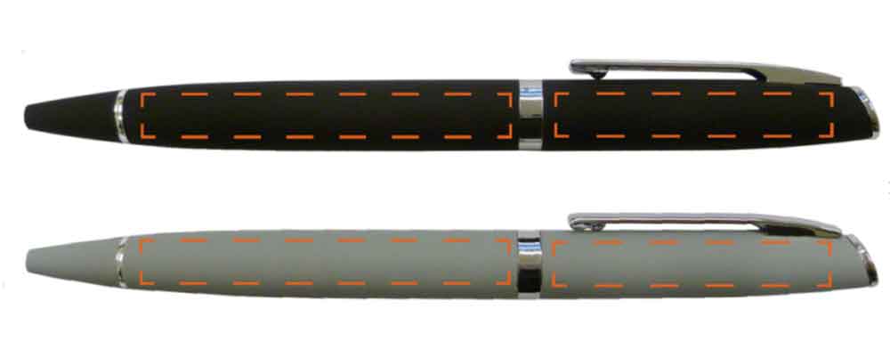 Metall-Drehkugelschreiber "MONACO" - mit Soft-Touch-Schaft Metall-Drehkugelschreiber "MONACO" - mit Soft-Touch-Schaft