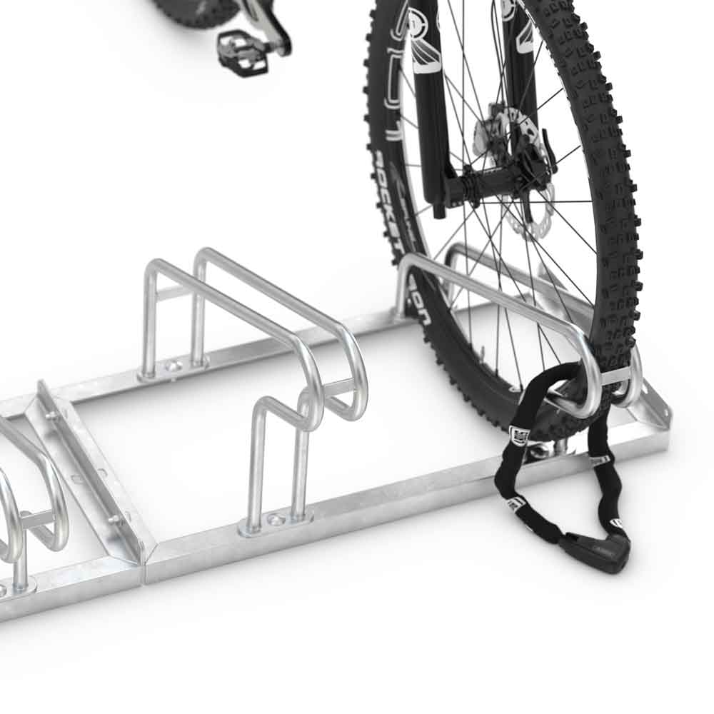 Fahrrad-Anlehnparker 2000 - Radabstand 350 mm - einseitig - 6 verschiedene Breiten Fahrrad-Anlehnparker 2000 - Radabstand 350 mm - einseitig - 6 verschiedene Breiten