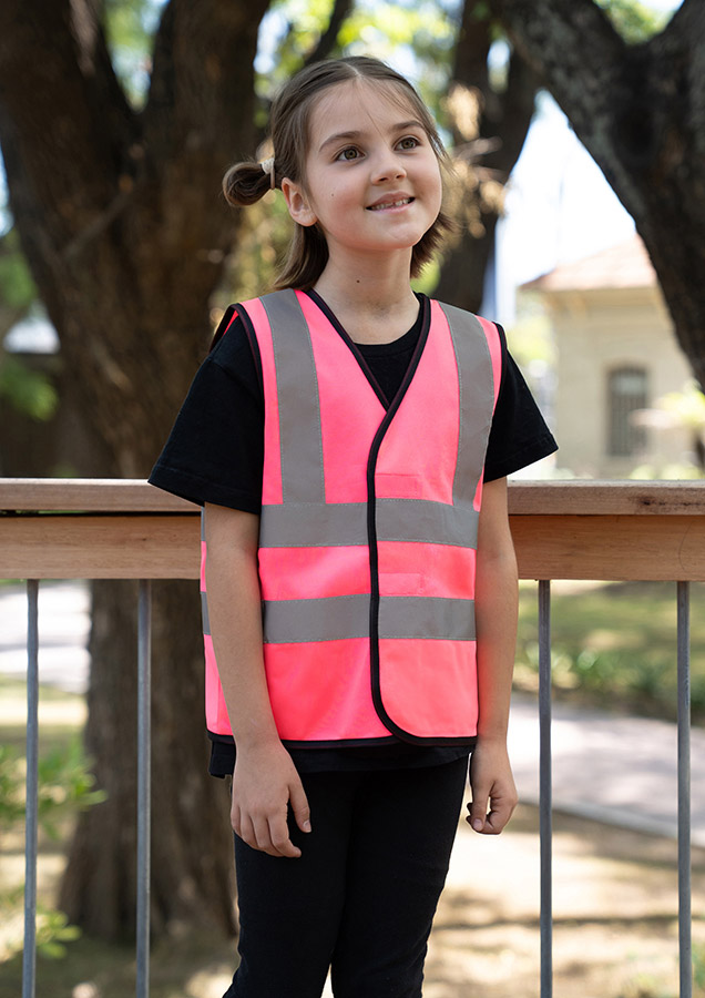 Korntex® Kinderwarnweste "Esbjerg" - Vier Reflexstreifen - Signal-Orange - XXS