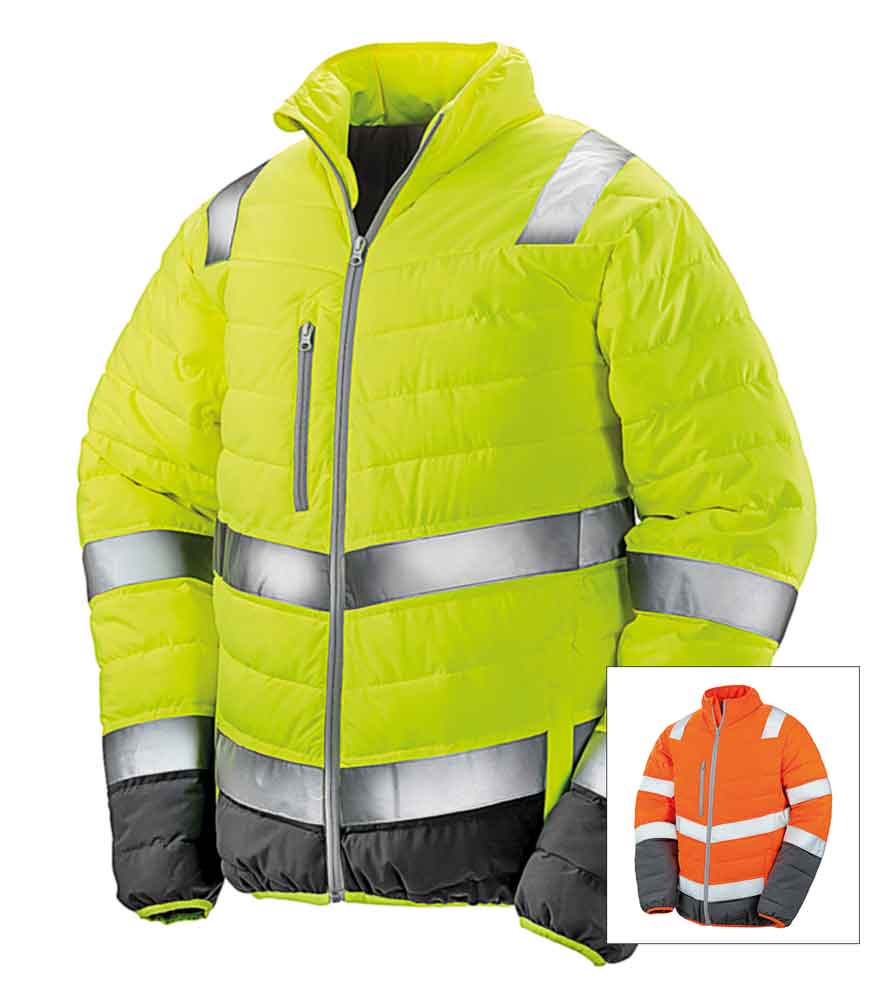 Sicherheitsjacke - Gesteppt - für Herren - Reflektierend - 2 Farben