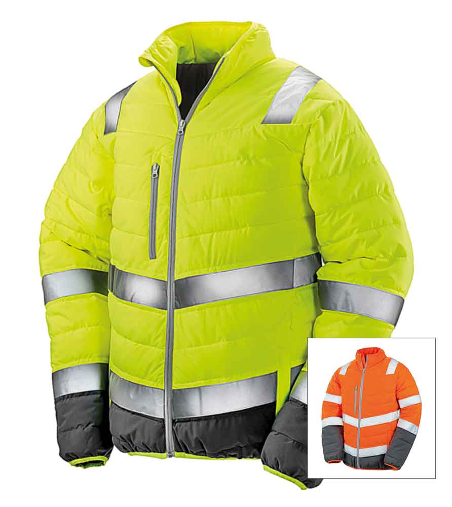 60-50-418-0-00-05-059-arbeitsjacke-herren-damen-gesteppt-orange-gelb-f92b5a Sicherheitsjacke - Gesteppt - für Herren - Reflektierend - 2 Farben