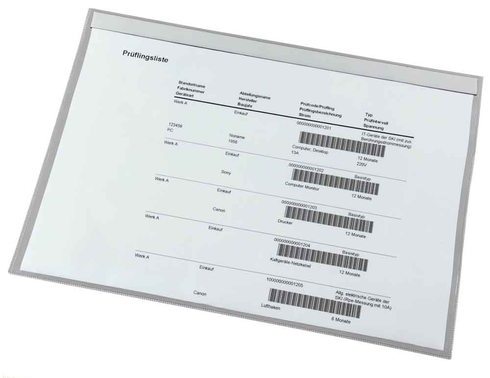 Transparente Sichthülle - mit Magnetstreifen - für DIN A3 Formate - hoch und quer Transparente Sichthülle - mit Magnetstreifen - für DIN A3 Formate - hoch und quer