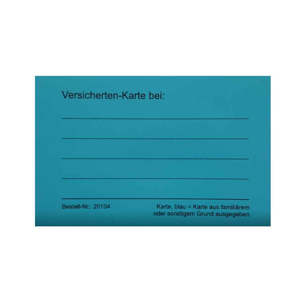Zubehör Patienten-Einsteckkarten - perfekt für Versichertenkartenvitrine - 3 Farben Zubehör Patienten-Einsteckkarten - perfekt für Versichertenkartenvitrine - 3 Farben