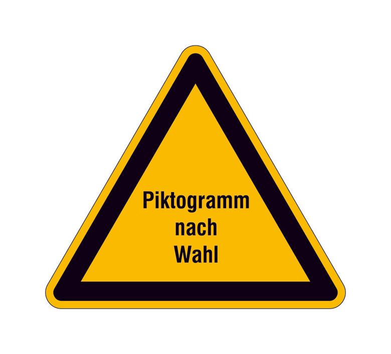 PROTECT - widerstandsfähiges Warnschild - mit Piktogramm nach Wunsch