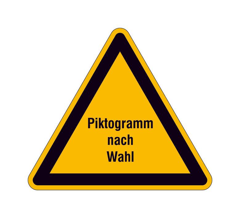 PROTECT - widerstandsfähiges Warnschild - mit Piktogramm nach Wunsch