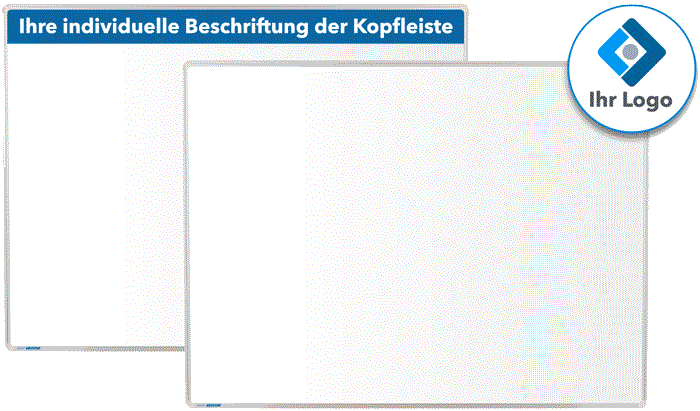 Schreibtafel mit individueller Beschriftung und Logodruck