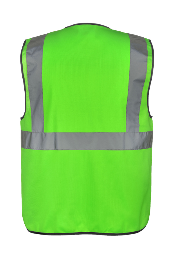 Korntex® Warnweste „Berlin“ - Multifunktional mit Taschen - Waldgrün/Signal-Gelb - XXL