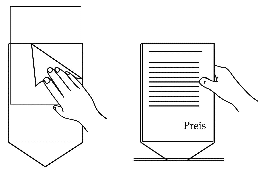 30-10-107-0-00-07-002-infohalter-anwendung-zeichnung-7c2035 Infohalter - zum Einstecken - DIN A4 - Querformat