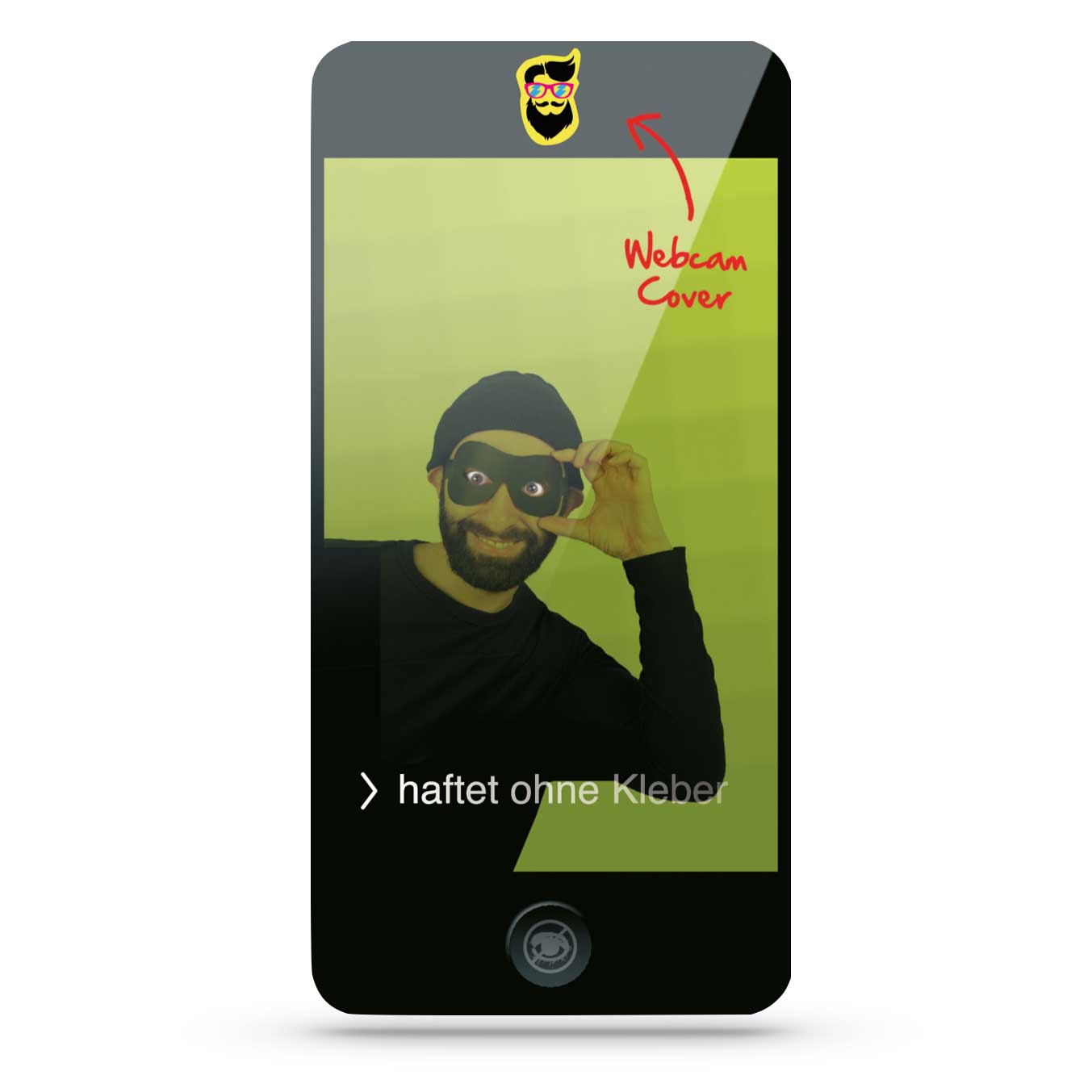 80-60-200-0-01-03-039-webcam-sticker-beispiel-f64078 Werbekarte - mit Webcam-Sticker - SMARTPHONE