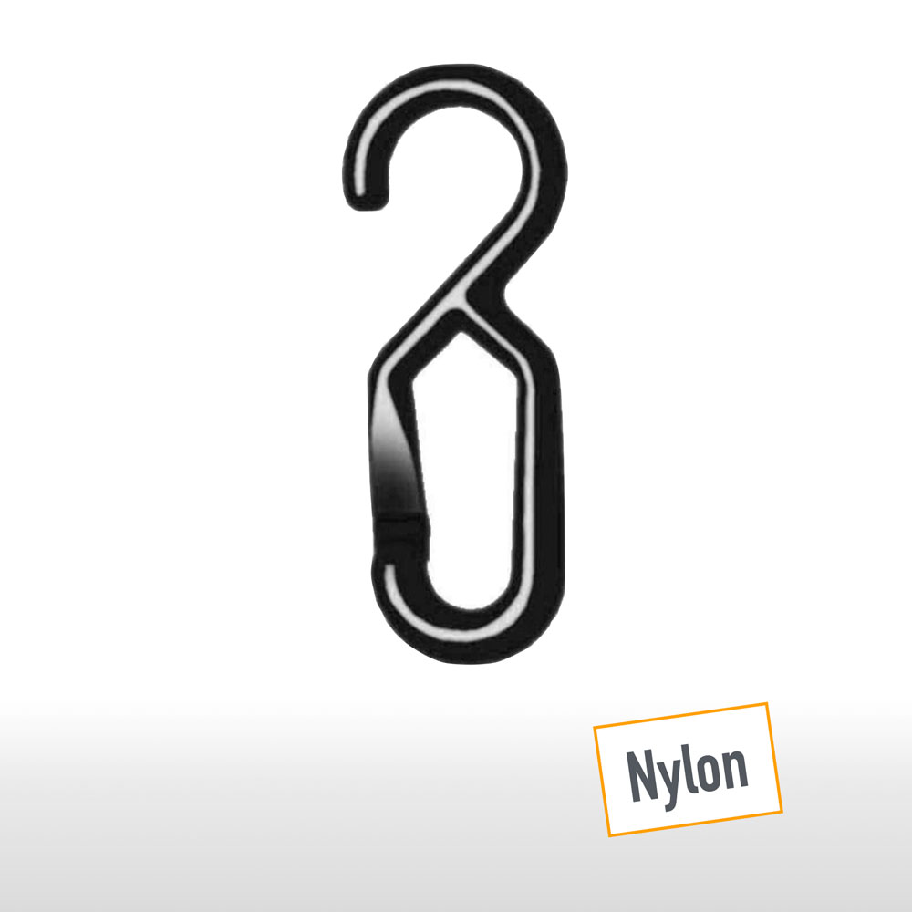 30-82-080-0-97-01-056-kettenstaender-set-secur-1-zubehoer-einhaengehaken-schwarz-nylon-dbe028 Einhängehaken für Absperrpfosten- und Absperrketten - aus Nylon