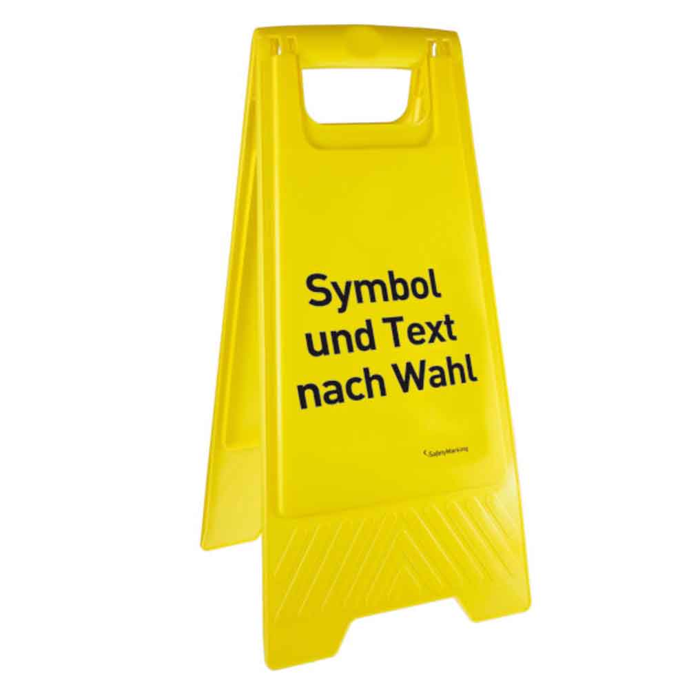 30-82-024-0-00-01-056-warnaufsteller-text-nach-wahl-cb94b5 Warnaufsteller - Text und Logo individuell nach Angabe - 2-seitige Beschriftung