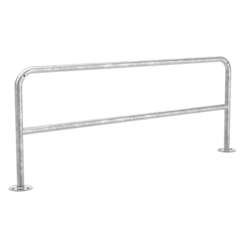 Fahrrad-Anlehnbügel 9200 - mit Knierohr - aus Stahl oder Edelstahl - zum Aufdübeln Fahrrad-Anlehnbügel 9200 - mit Knierohr - aus Stahl oder Edelstahl - zum Aufdübeln