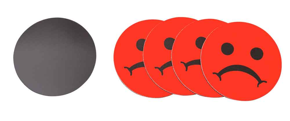 Magnetische Symbole - Smily in 2 Größen und 3 Farben - Zubehör zu Magnettafeln Magnetische Symbole - Smily in 2 Größen und 3 Farben - Zubehör zu Magnettafeln