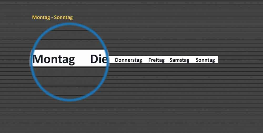 Überschrift fertig bedruckt - für Planrecord-Stecktafel - 4 Ausführungen