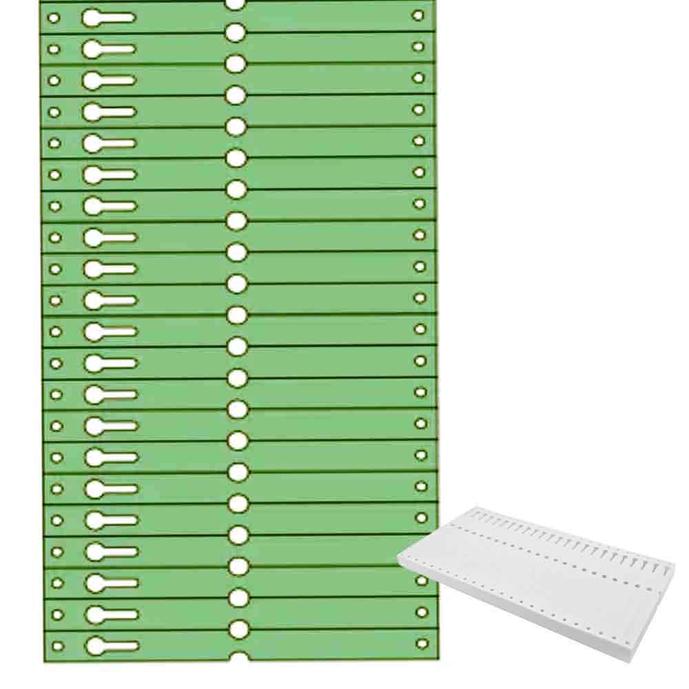 Tyvek®-Schlaufen-Etiketten - Format 160 x 12,7 mm - 6 Farben